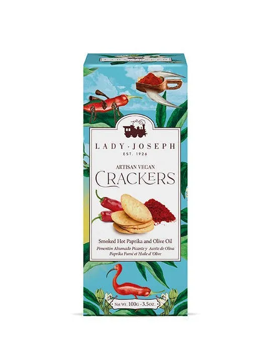 Crackers With Smoked Hot Paprika. 