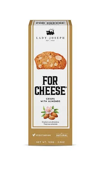 Crips with Marcona almonds for cheese. 100g 3.5oz