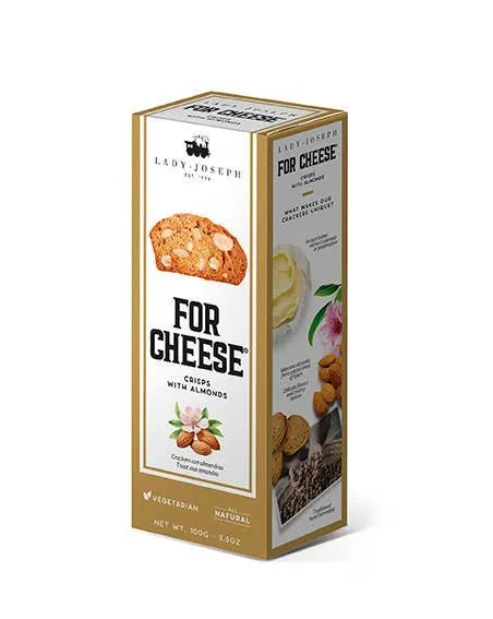 Crips with Marcona almonds for cheese. 100g 3.5oz