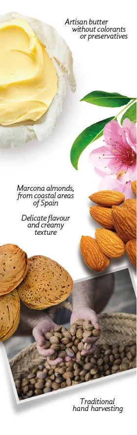 Crips with Marcona almonds for cheese. 100g 3.5oz