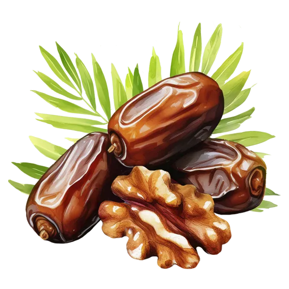 Date and walnuts cake for cheese. Wrapped individually in small portion