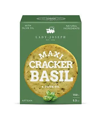Maxi Cracker With Basil And Olive Oil, 5.3oz