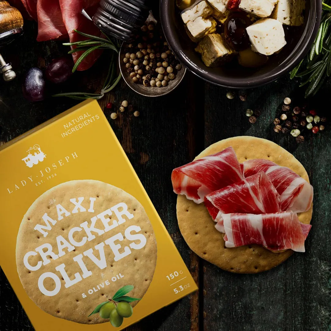 Maxi Cracker With Green Olives & Olive Oil 