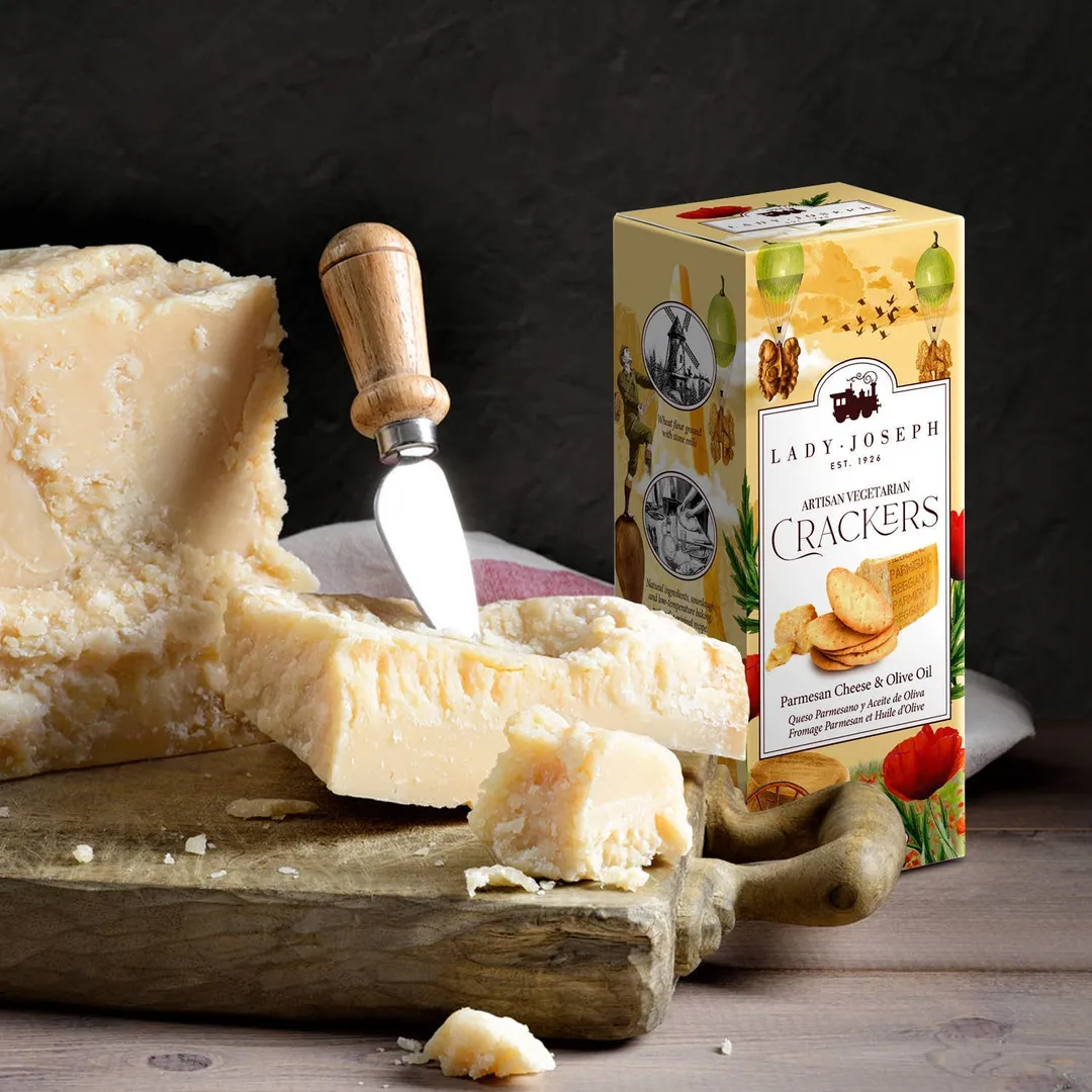 Parmesan And Olive Oil Crackers (Cheese Snack)