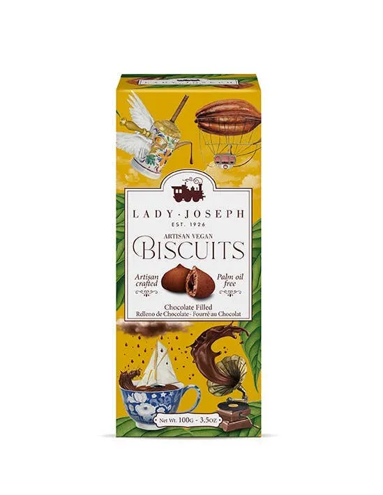 Vegan Chocolate Filled Cookies (Snack Biscuit Cookie)