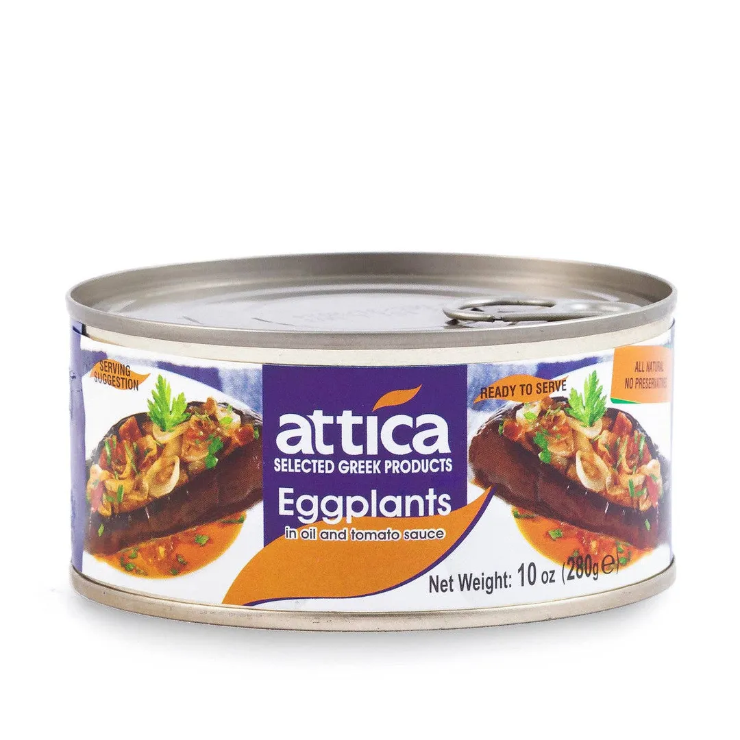 Attica Eggplants in Oil & Tomato Sauce 10oz (285g)