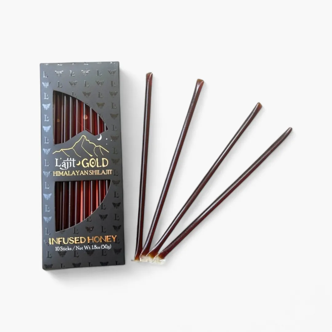 Shilajit Infused Honey Sticks