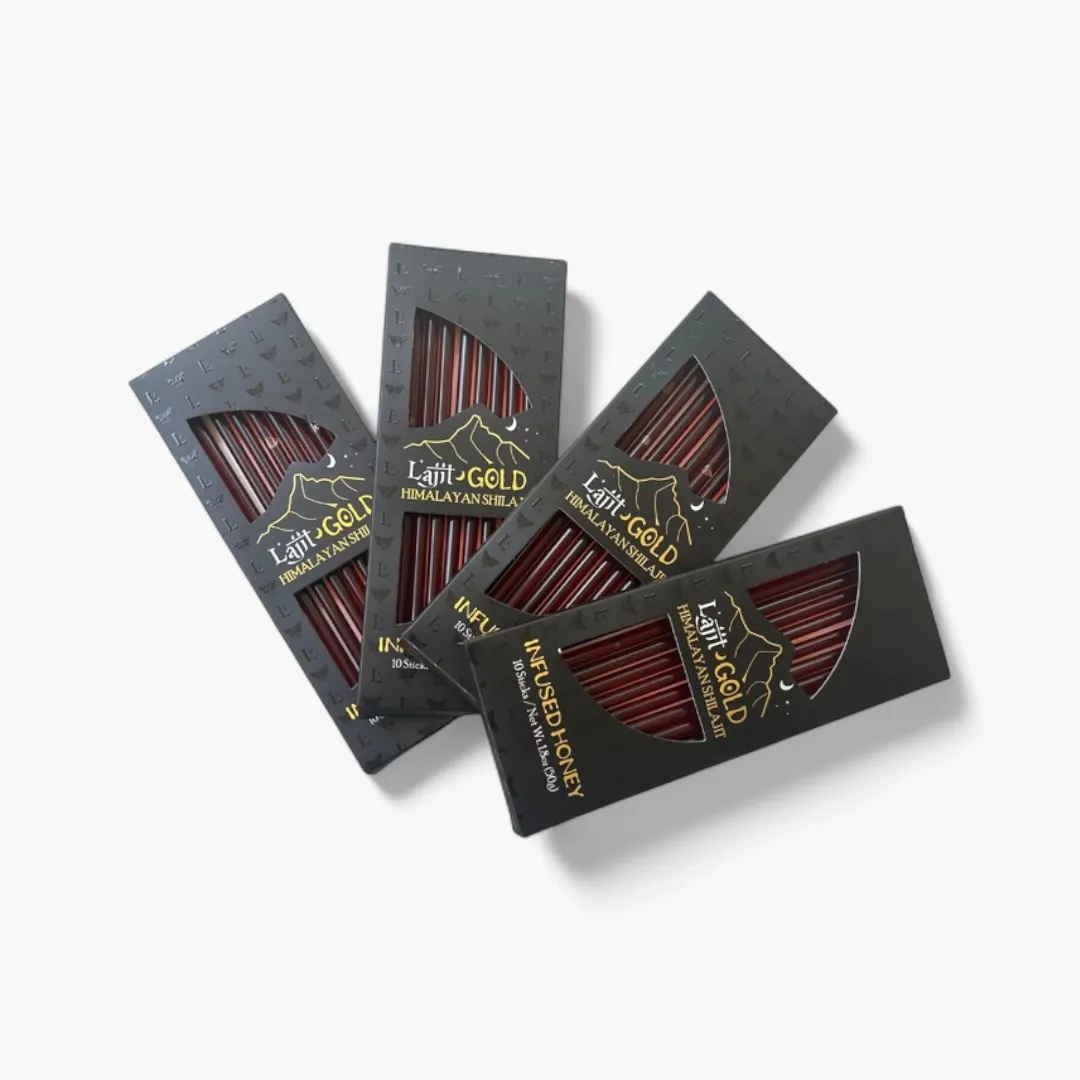 Shilajit Infused Honey Sticks