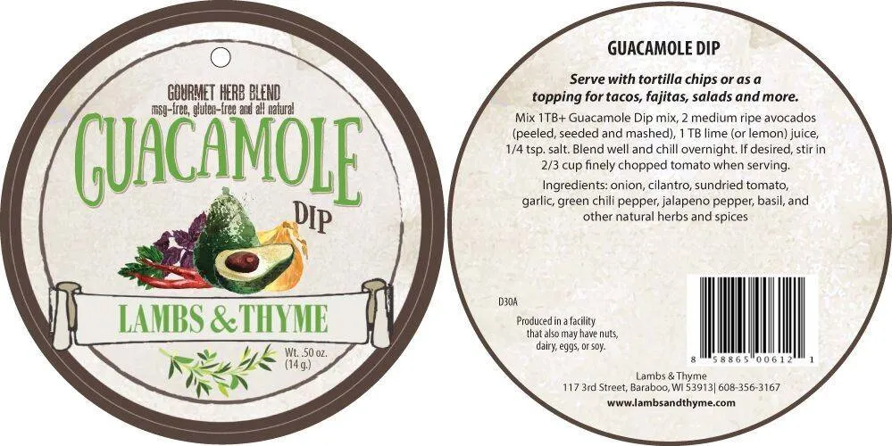 Guacamole Dip - Half Dozen