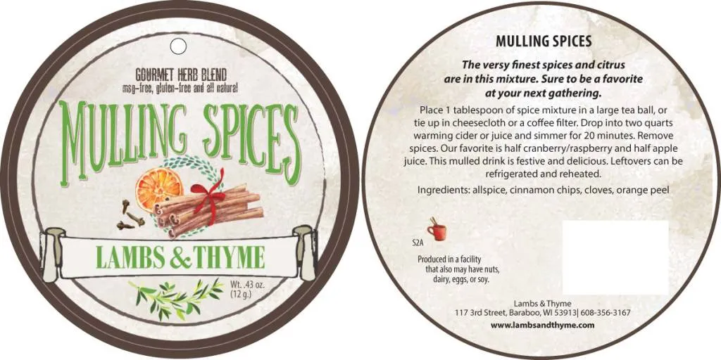 Mulling Spices - Half Dozen