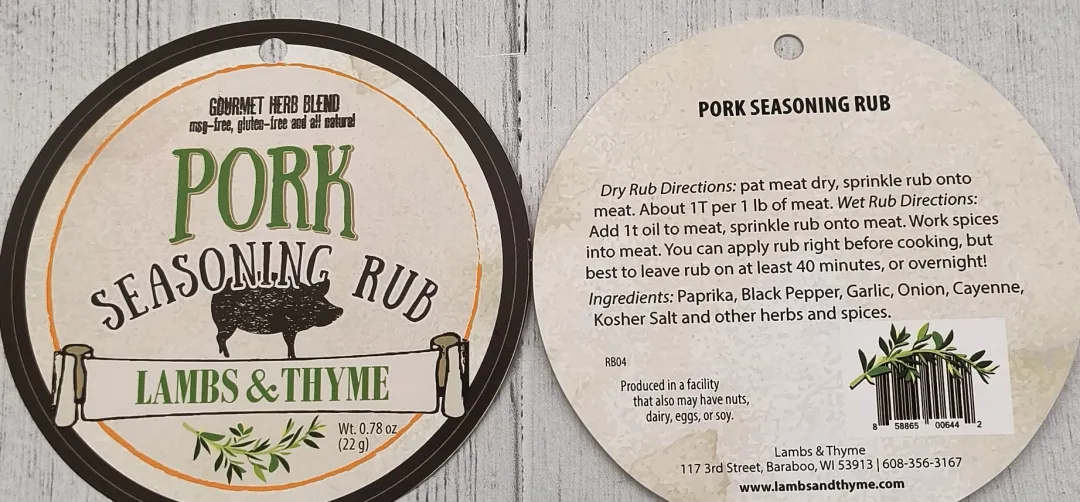 Pork Seasoning Rub - Dozen