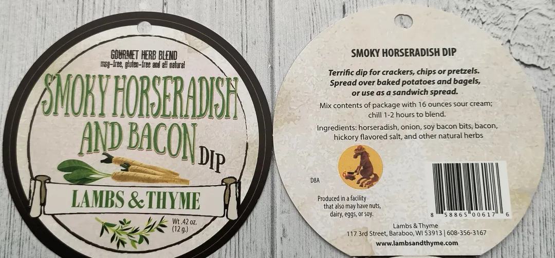 Smoky Horseradish and Bacon Dip - Dozen
