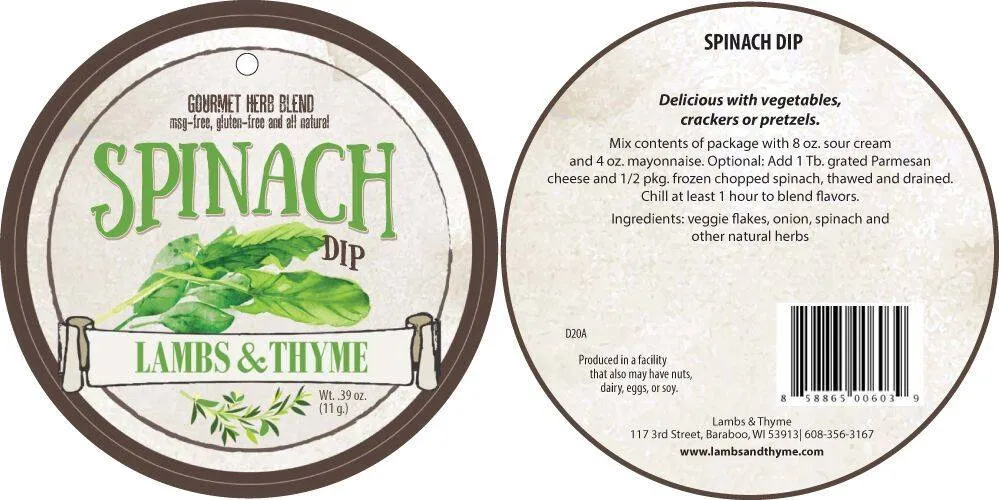 Spinach Dip - Half Dozen