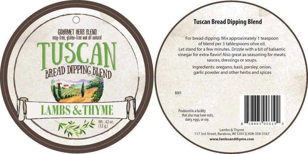 Tuscan Bread Dipping Blend - Dozen