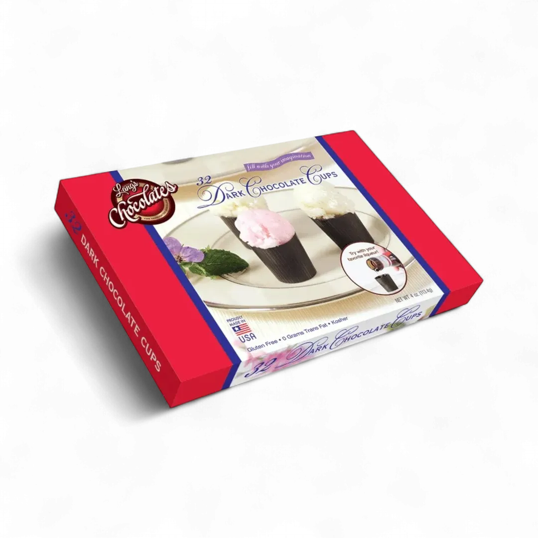 Edible Dark Chocolate Dessert Cups 320