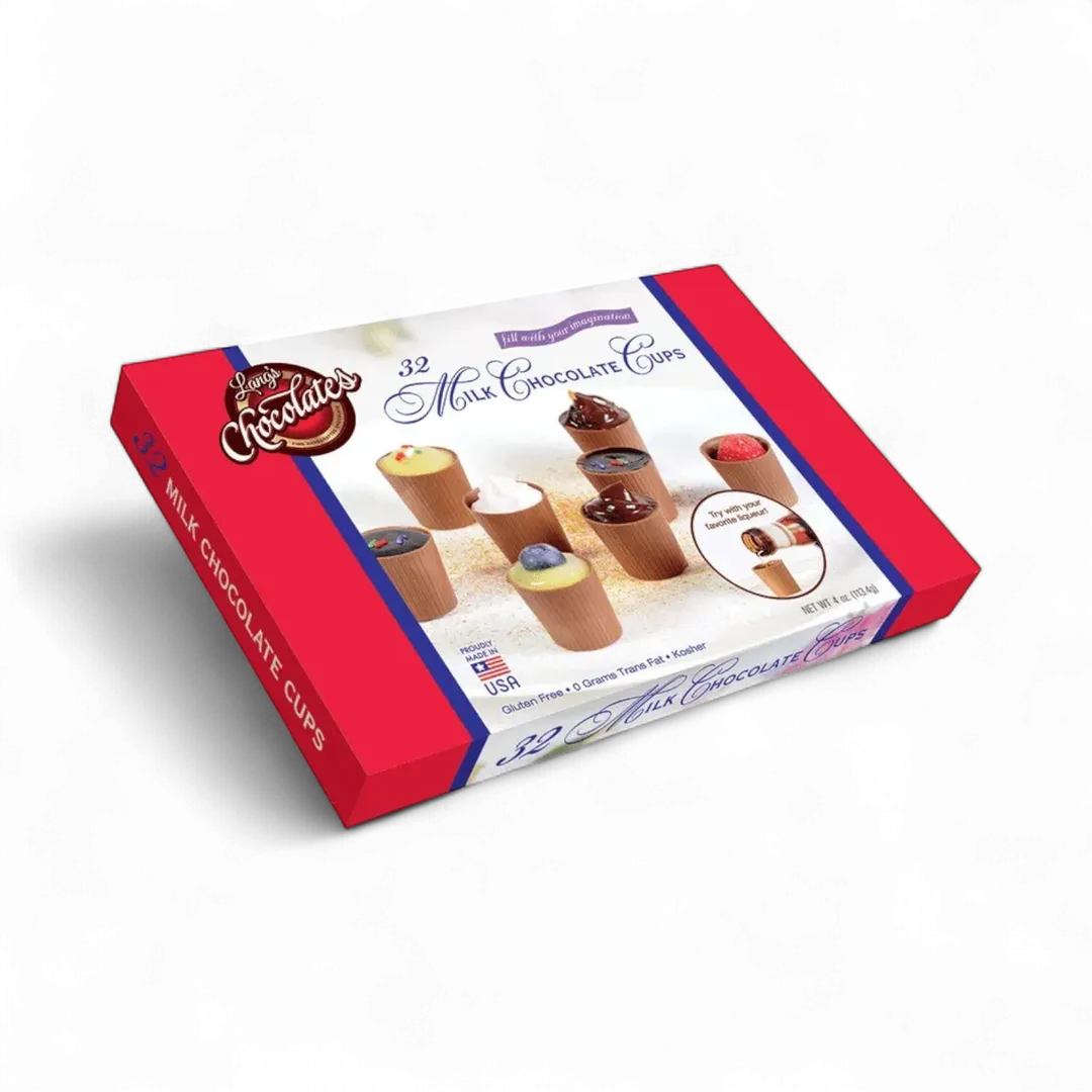 Edible Milk Chocolate Dessert Cups 320