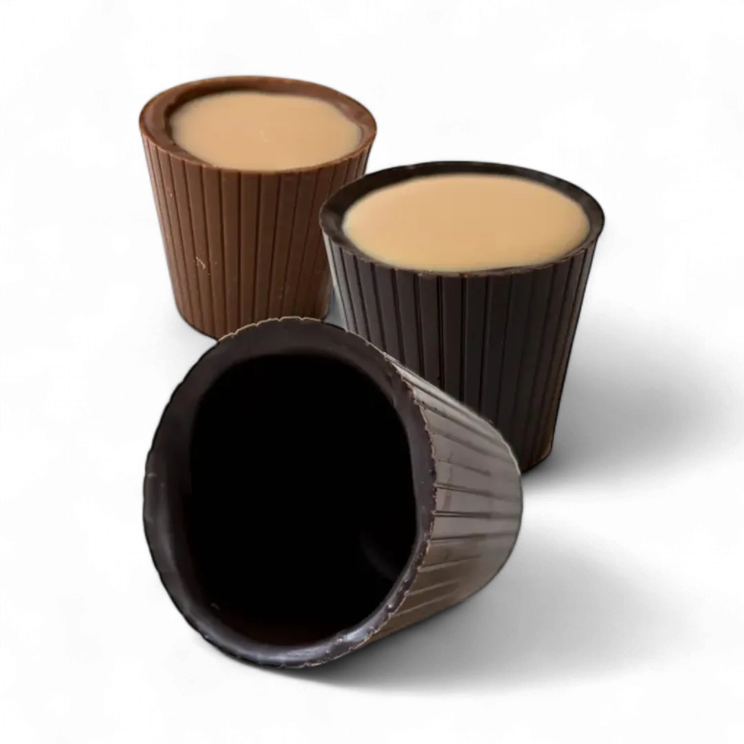 Edible Milk Chocolate Shot Glasses