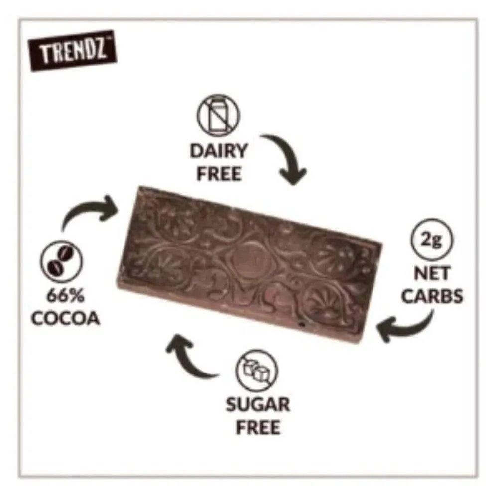 Trendz - 2 oz Allulose Dark Chocolate W Added Anti-Oxidant