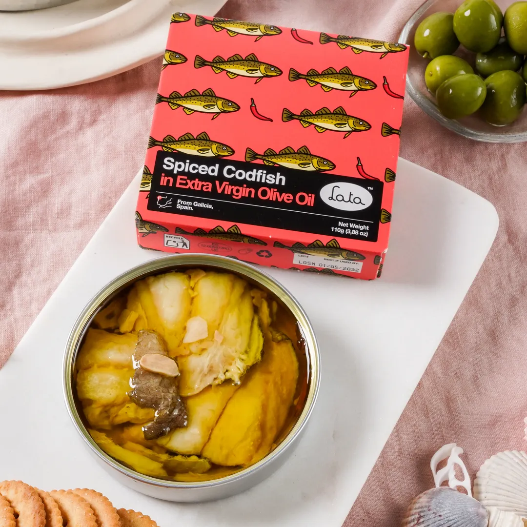 Lata Spiced Codfish in Extra Virgin Olive Oil