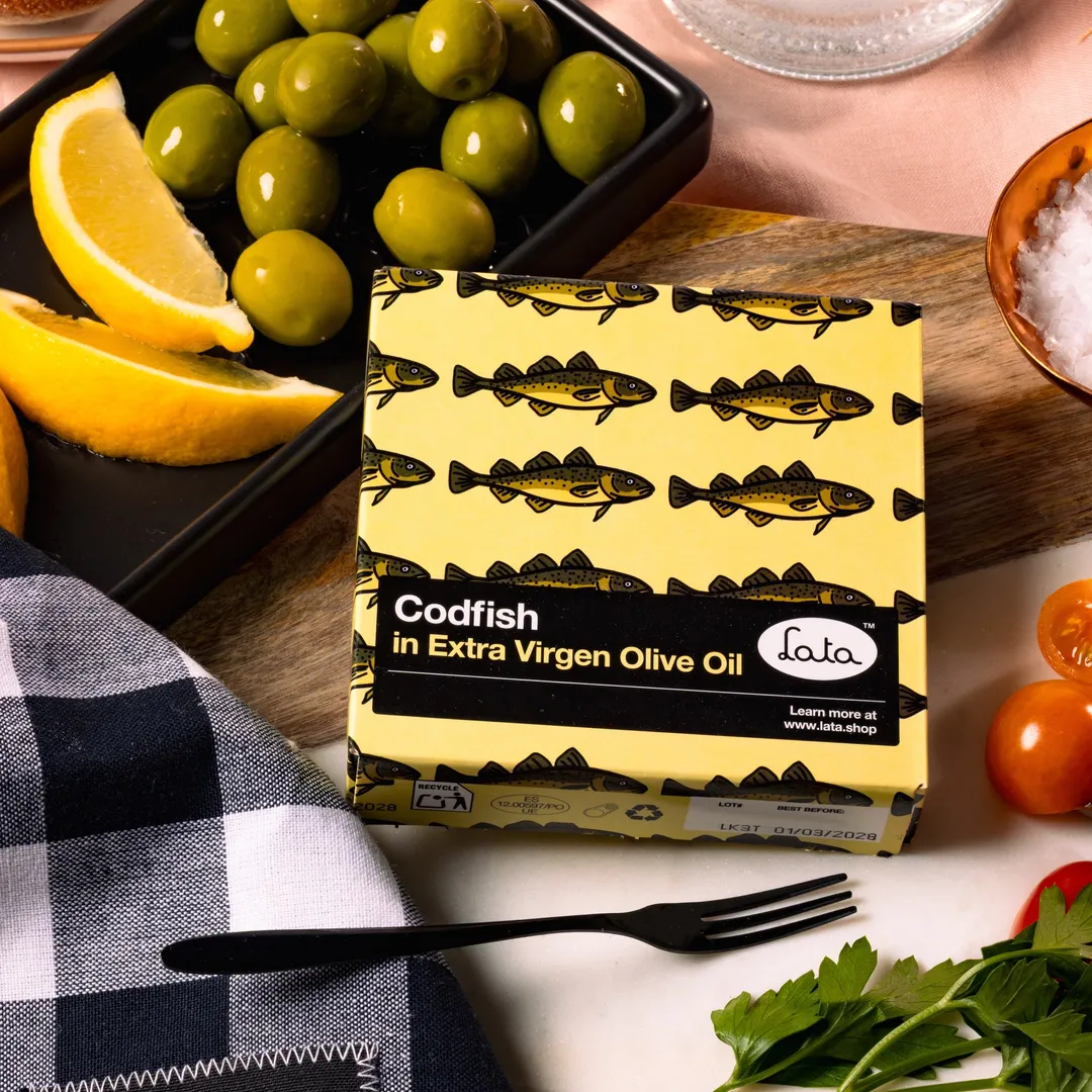 Lata Codfish in Extra Virgin Olive Oil