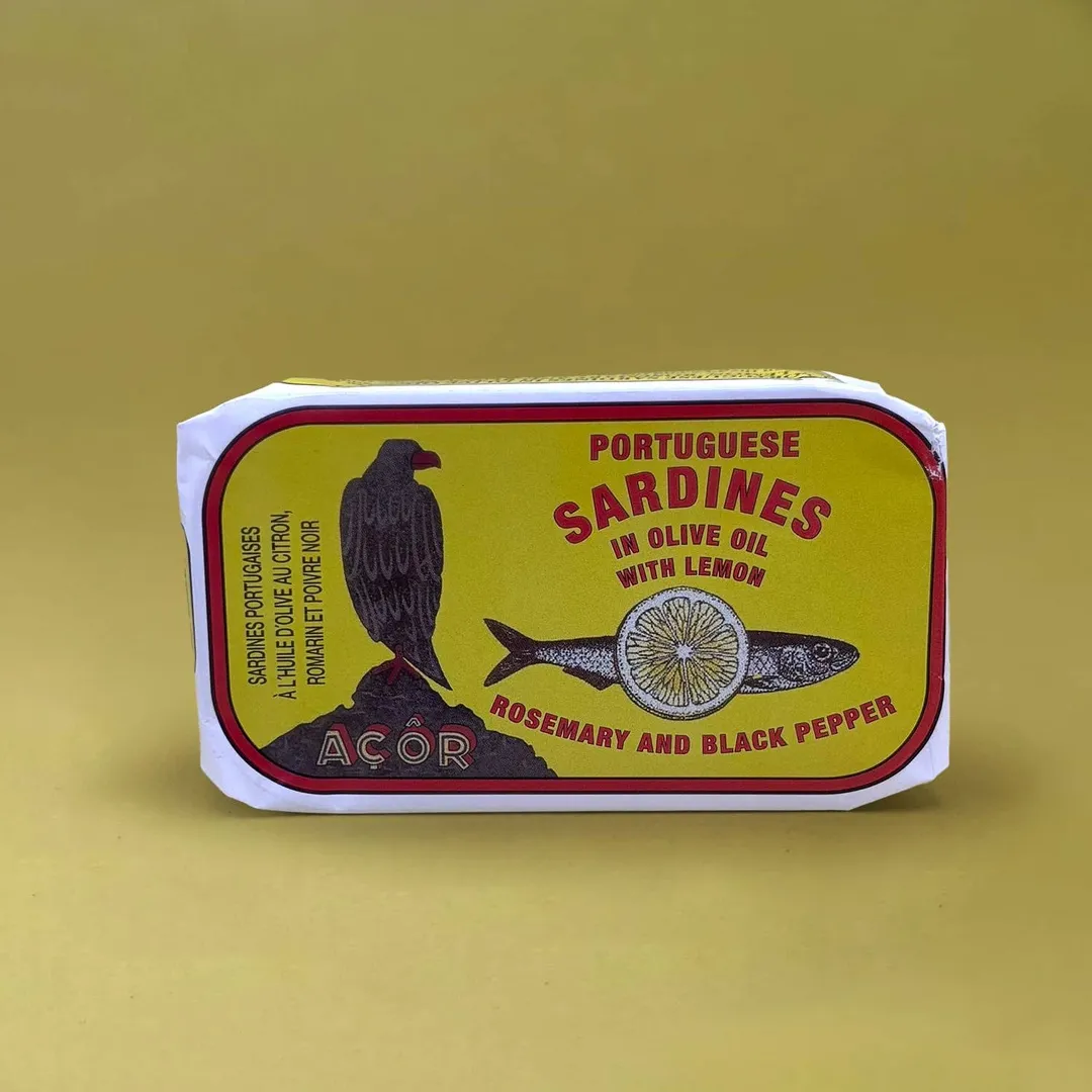 Açôr Sardines with Lemon, Rosemary and Black Pepper in Olive Oil
