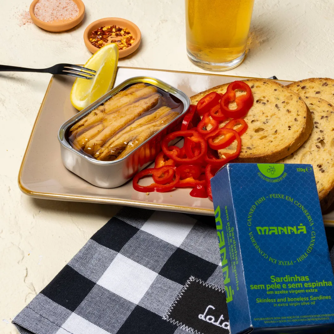 Manná Skinless and Boneless Sardines in Extra Virgin Olive Oil
