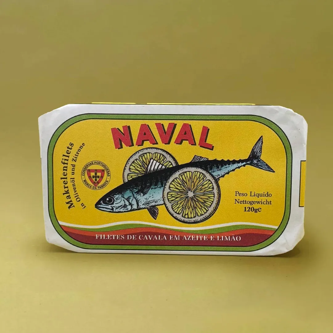 Naval Mackerel Fillets with Lemon in Olive Oil