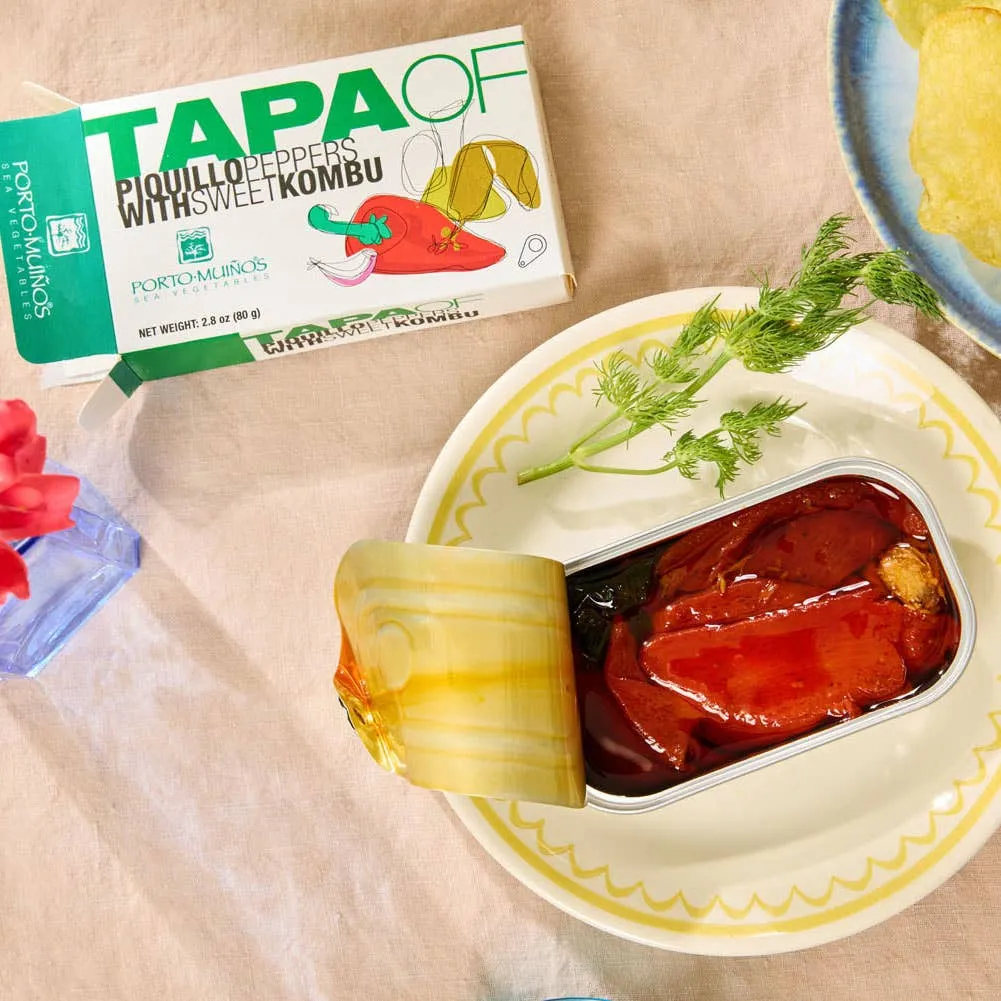 Porto-Muiños Tapa of Piquillo Peppers with Sweet Kombu