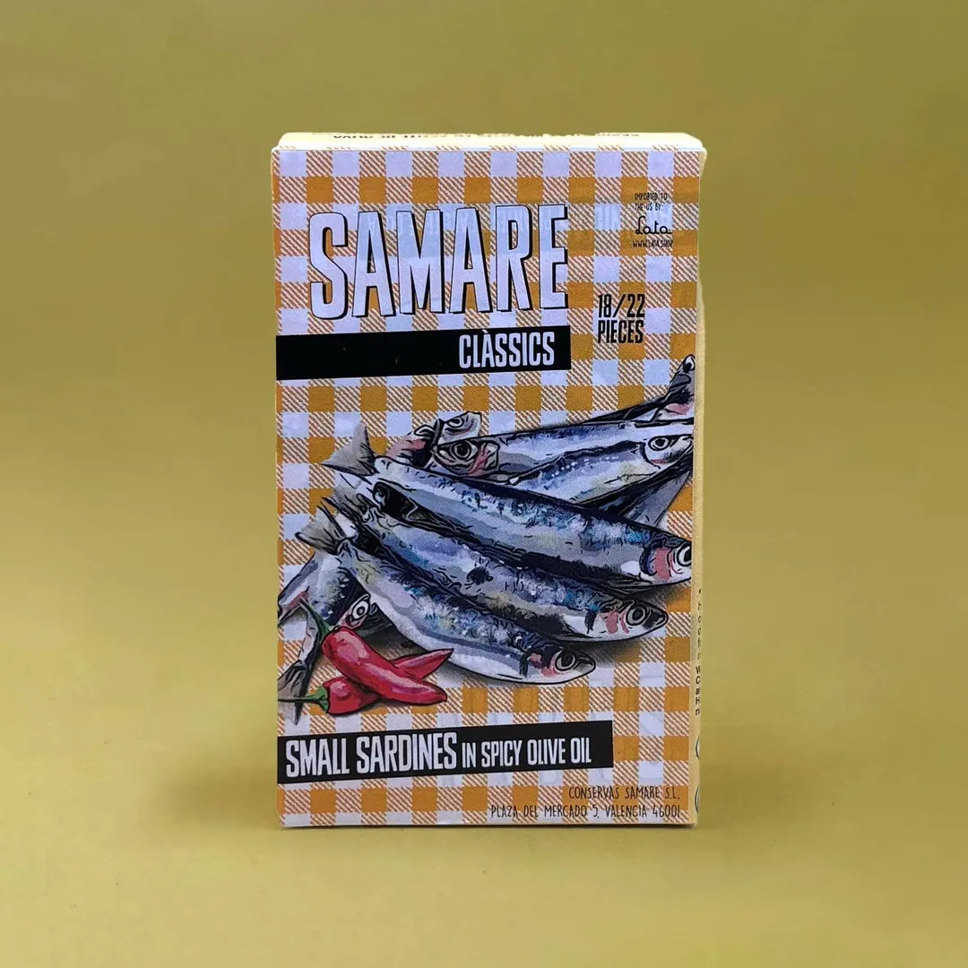 Samare Small Sardines in Spiced Olive Oil