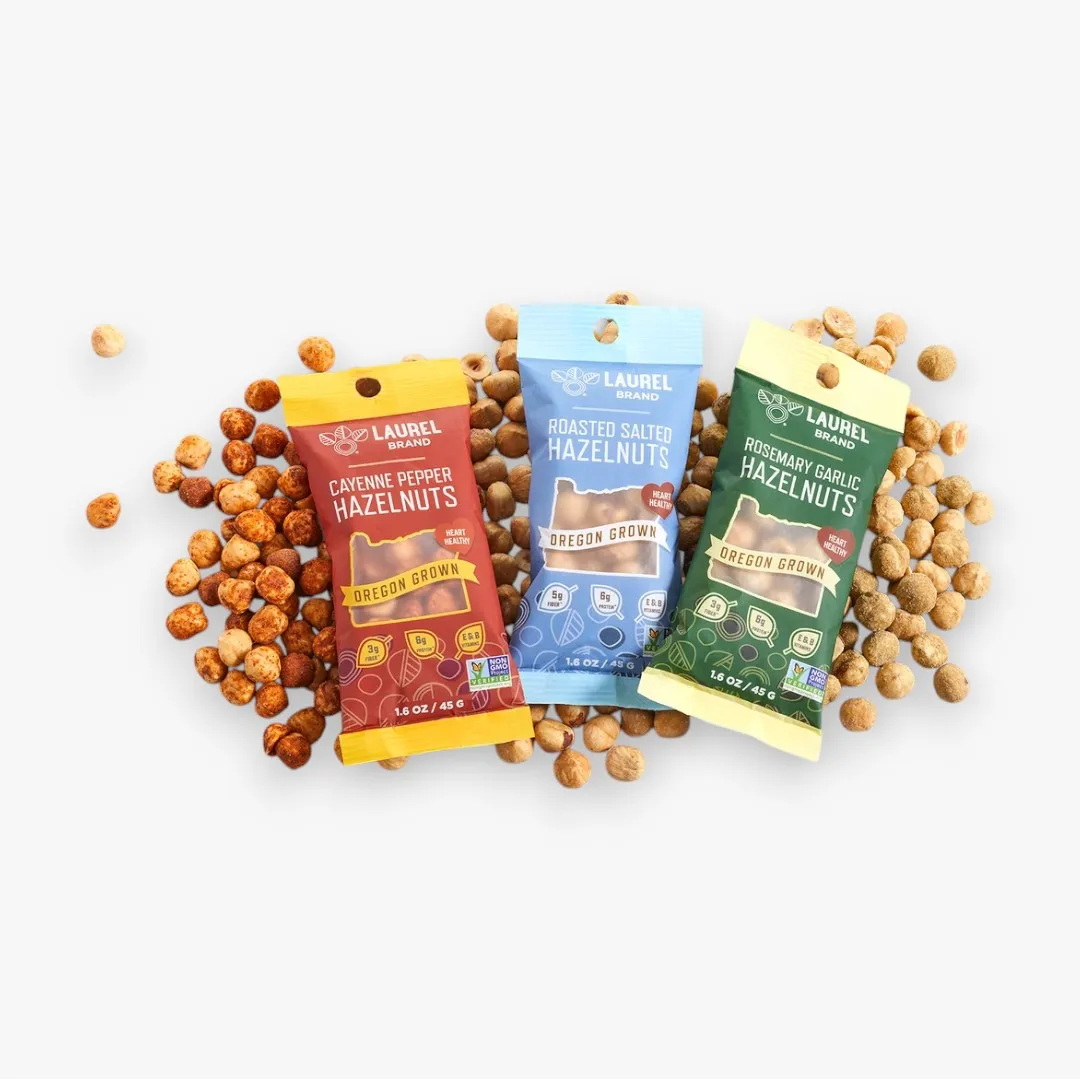 Hazelnut Kernels, Rosemary Garlic, 1.6 oz Pouch