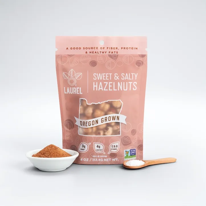 Hazelnut Kernels, Sweet & Salty, 4 oz Sup