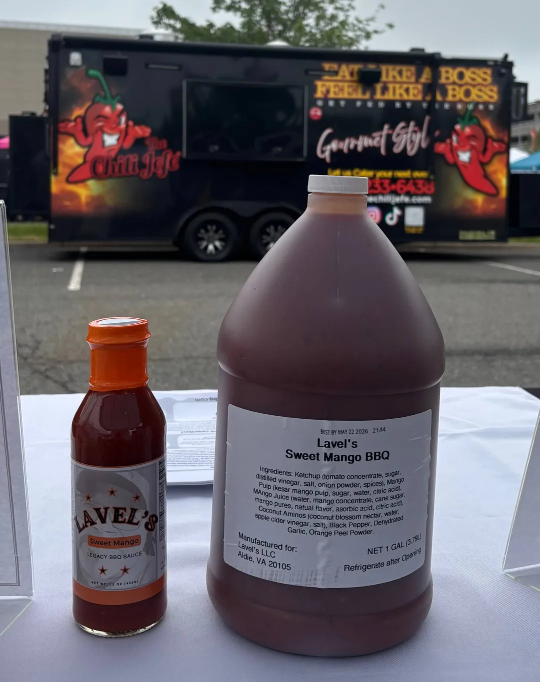 Lavel’s Sweet Mango BBQ Sauce –Tropical Sweet Blend – 12/12oz