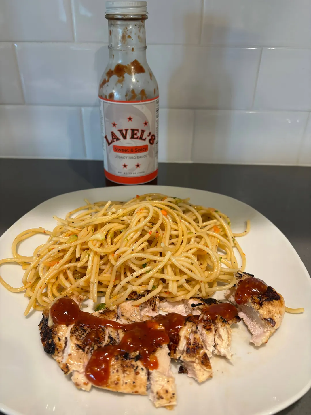 Lavel’s Sweet & Spicy BBQ Sauce – Sweet Heat Blend – 12/12oz