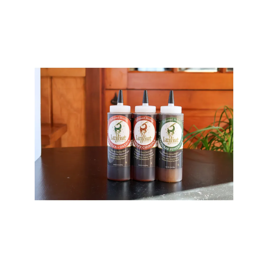 Pasilla de Oaxaca Infused Honey by Lazy Goat Studio, 3oz
