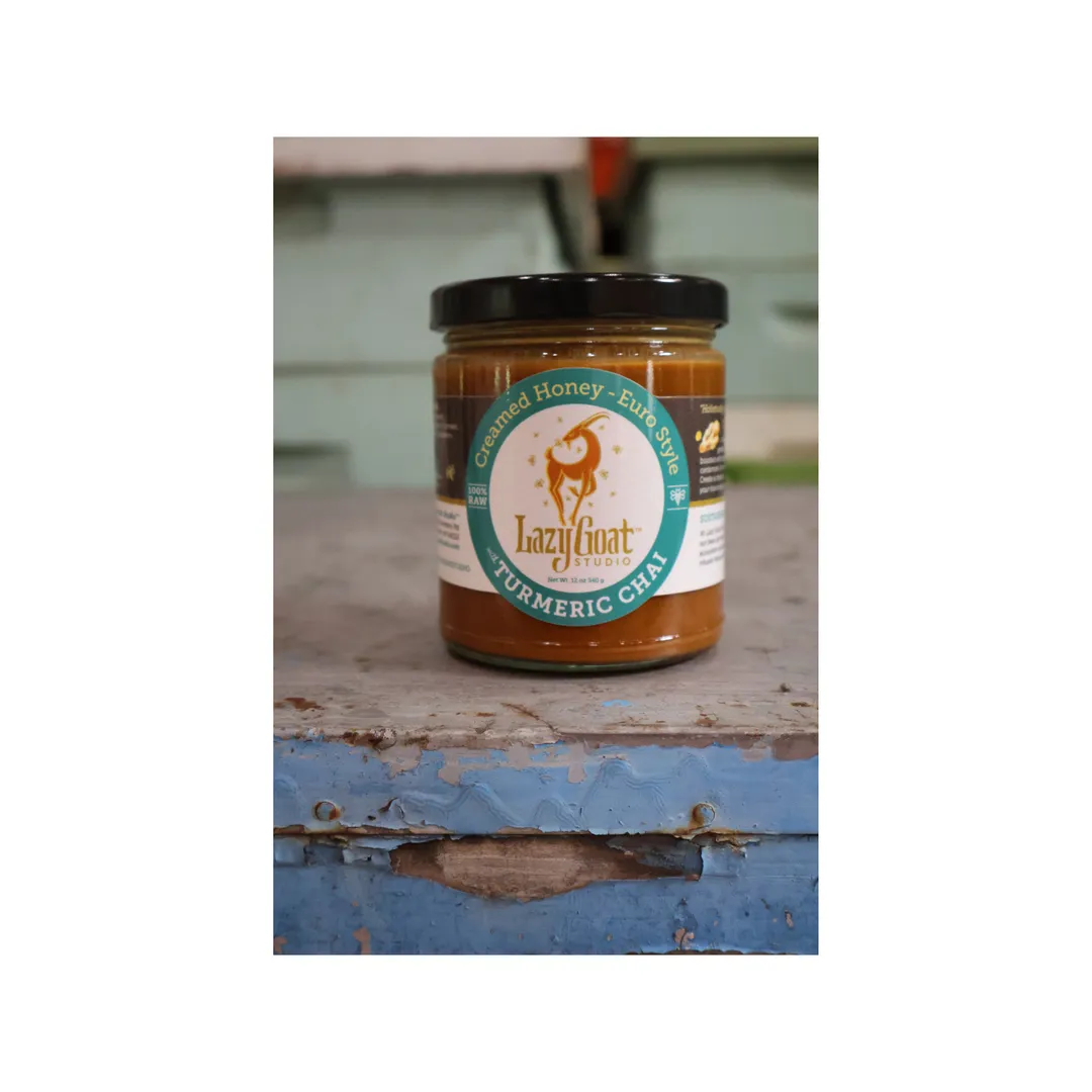 Turmeric Chai Creamed Honey - Euro Style, 12oz