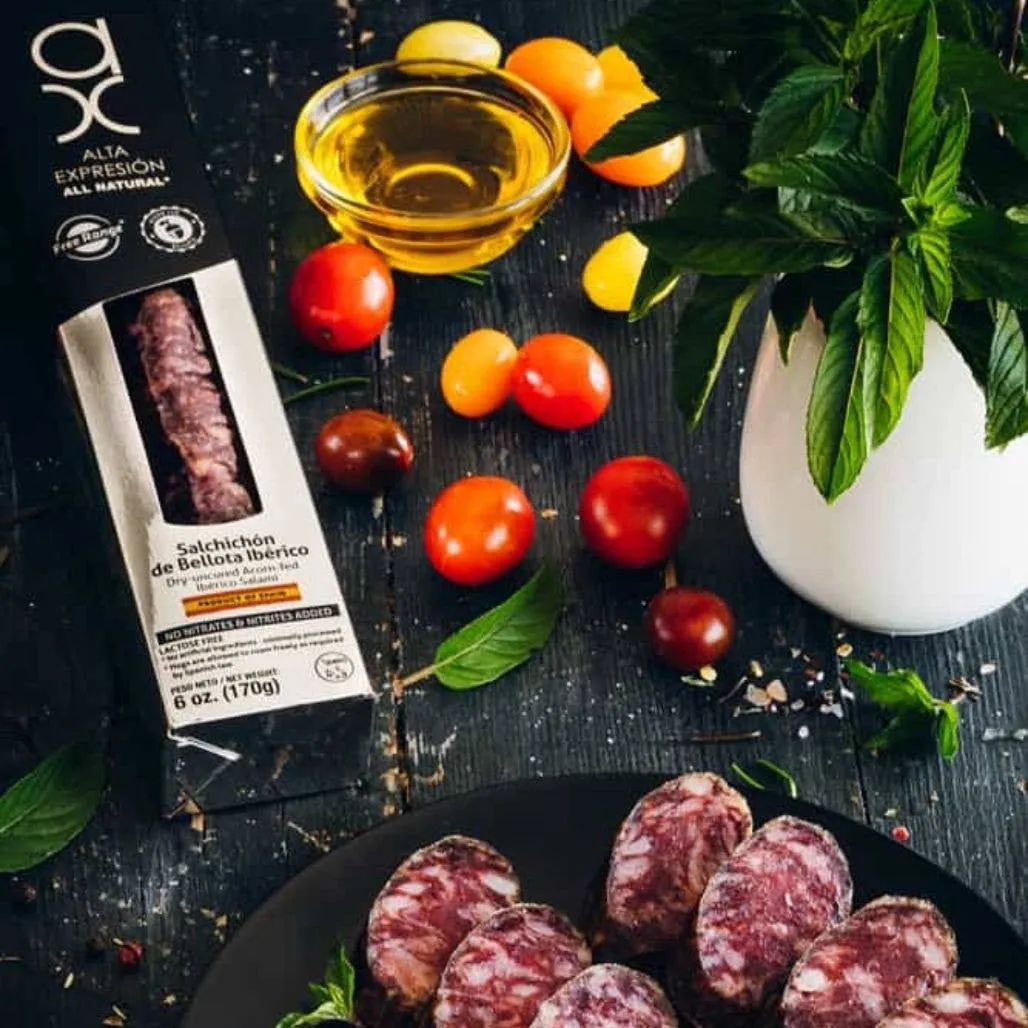 Acorn-Fed Iberico Cured Salami, Whole - 6oz