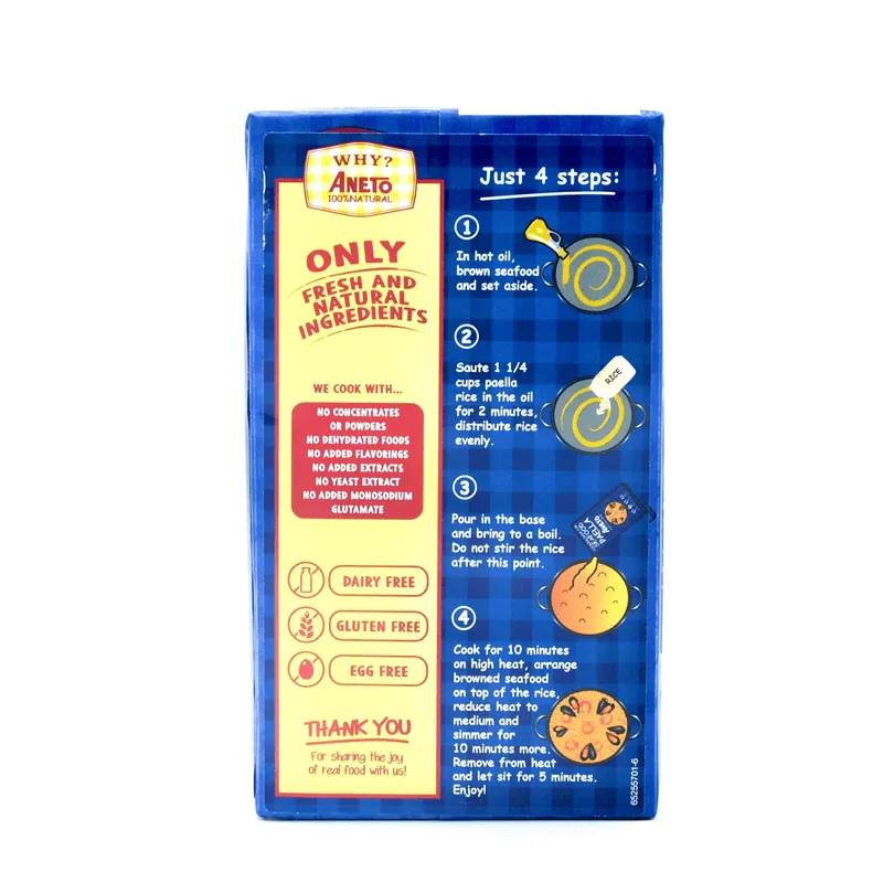 Aneto 100% Natural Cooking base for Seafood Paella