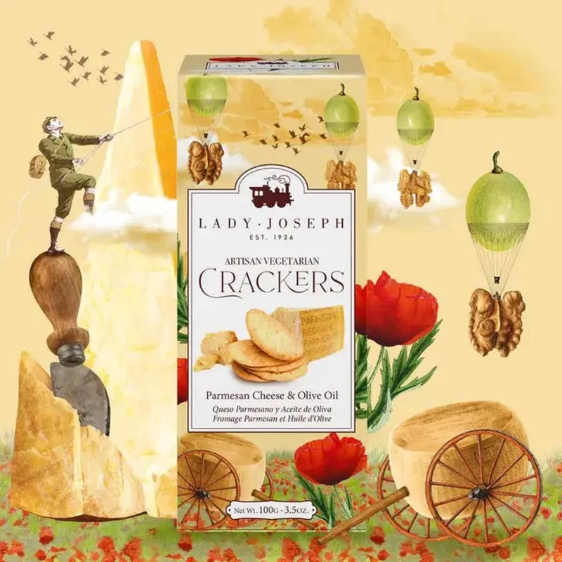 Artisan Parmesan and Olive Oil Crackers