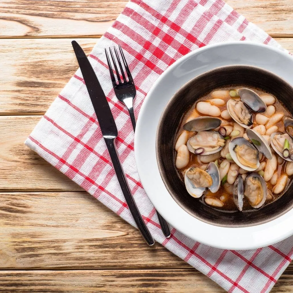 Asturian White Beans with Clams