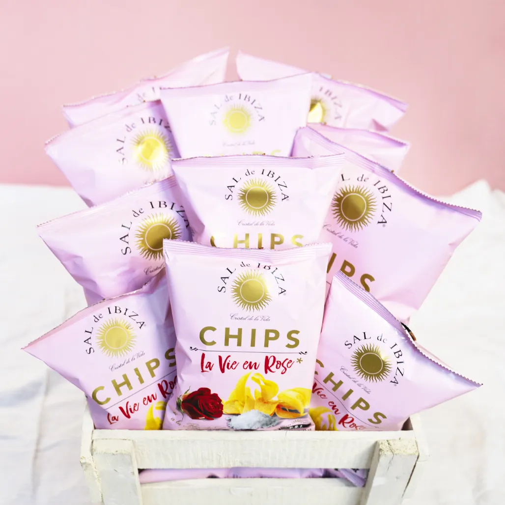 Sal de Ibiza Potato Chips "La Vie en Rose" - 45 g