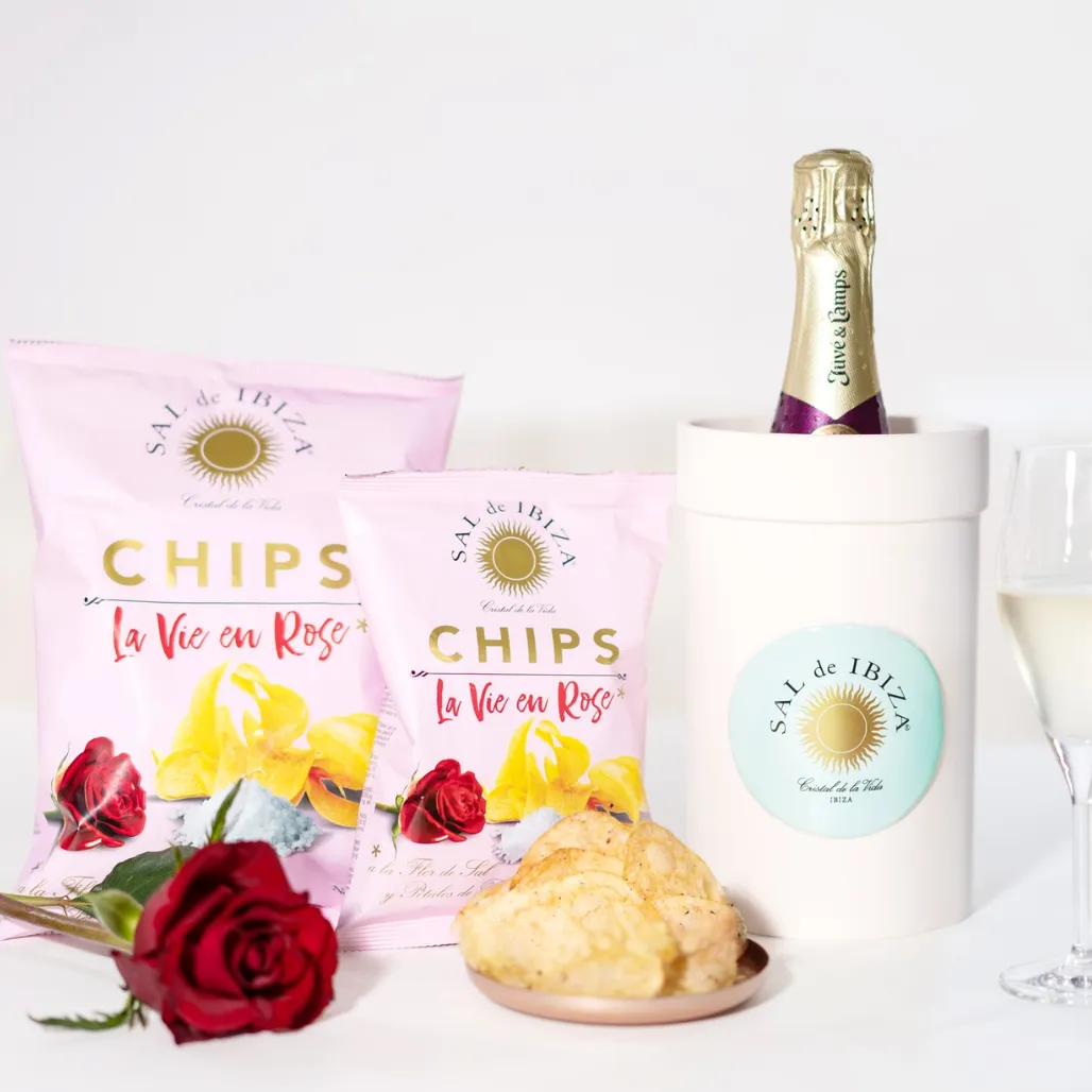 Sal de Ibiza Potato Chips "La Vie en Rose" - 125g