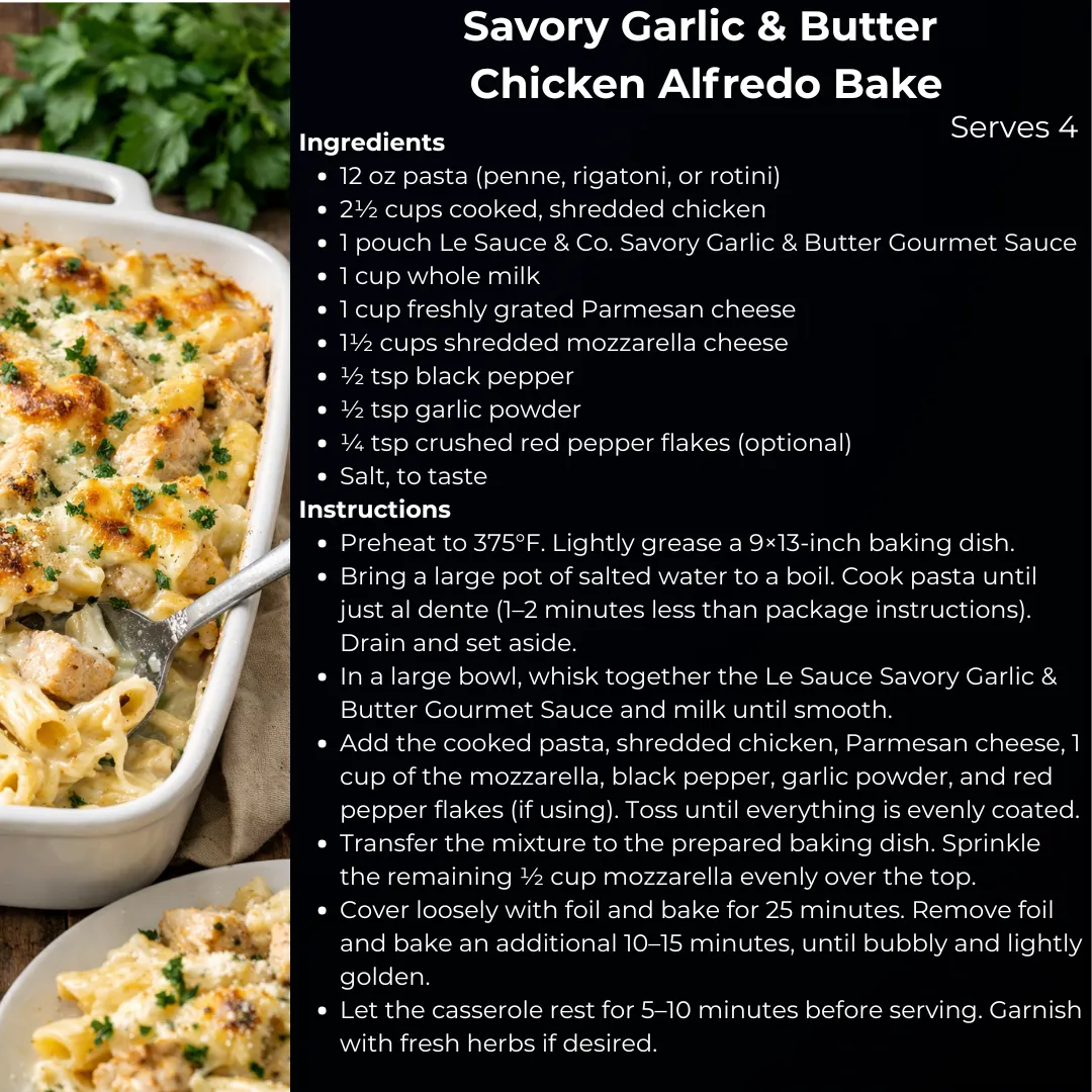 Savory Garlic & Butter Gourmet Sauce