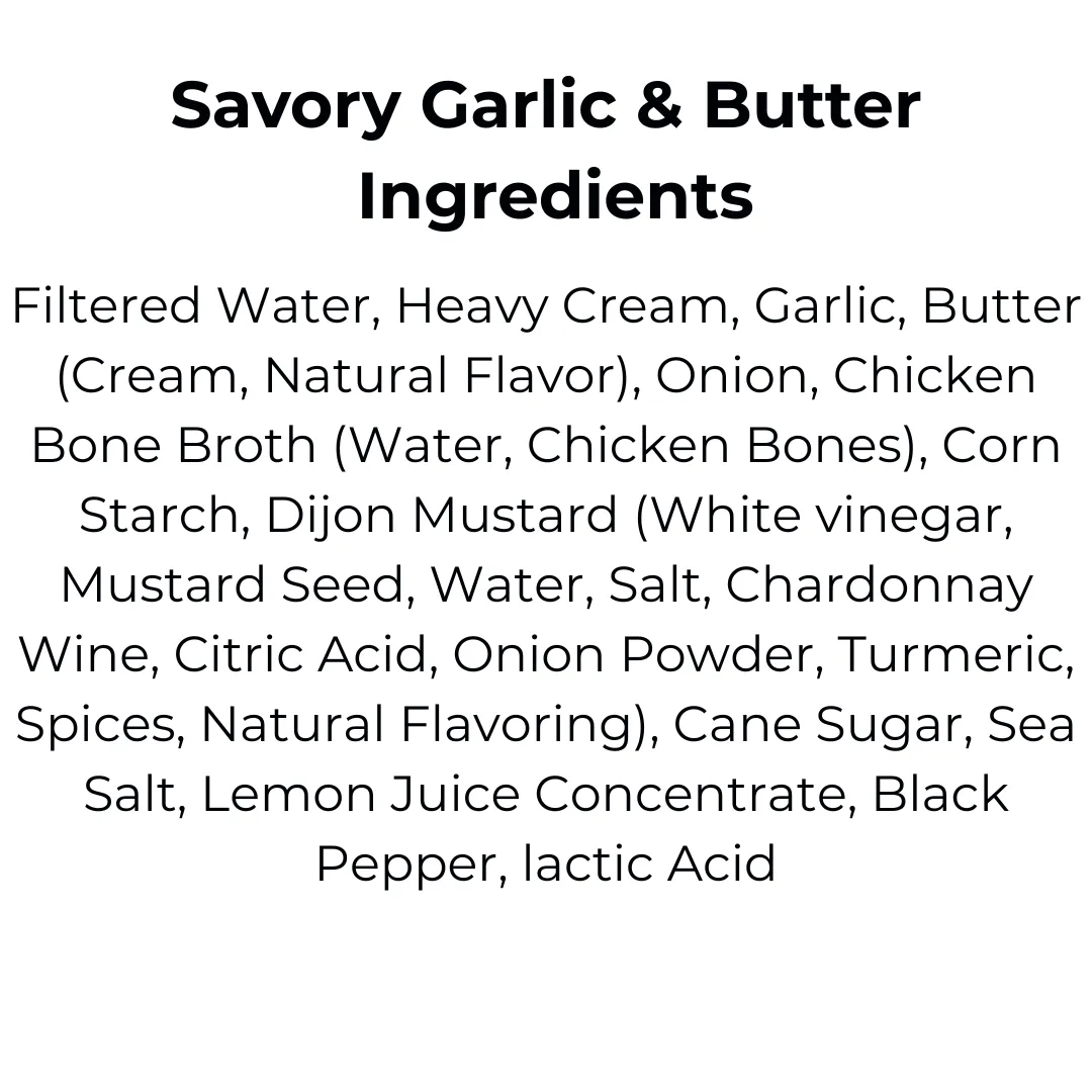 Savory Garlic & Butter Gourmet Sauce