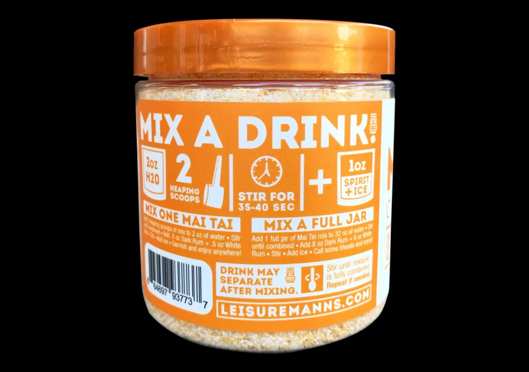 Mai Tai Cocktail Mix Jar