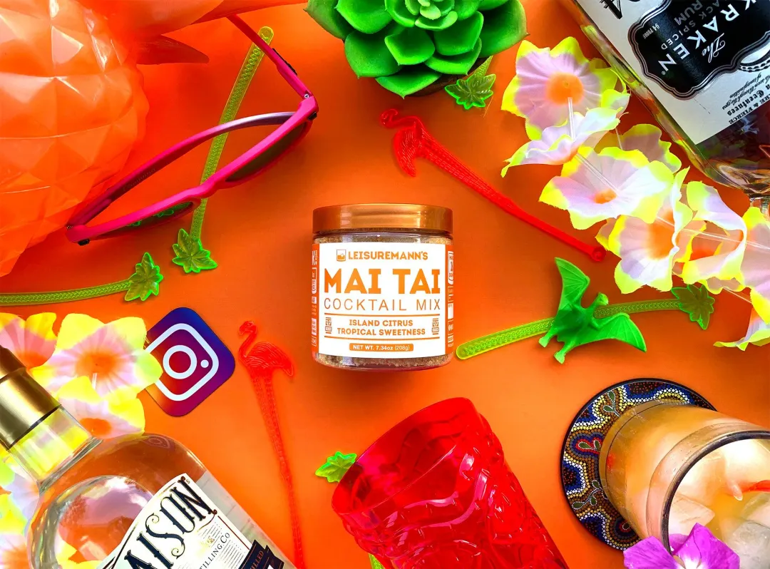 Mai Tai Cocktail Mix Jar