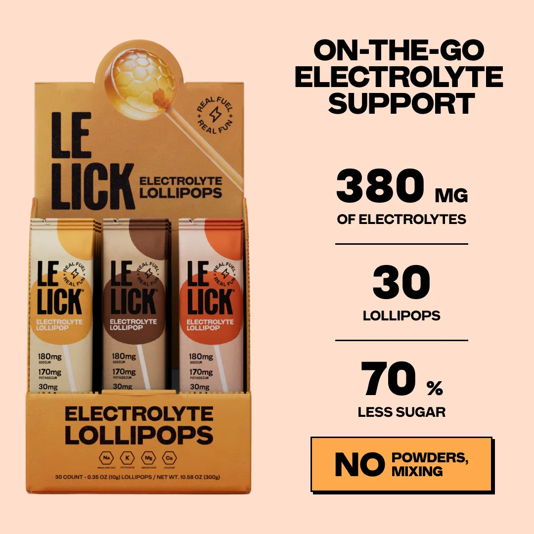 Electrolyte Lollipops, Creamy Variety Box, 30 Count USA Made