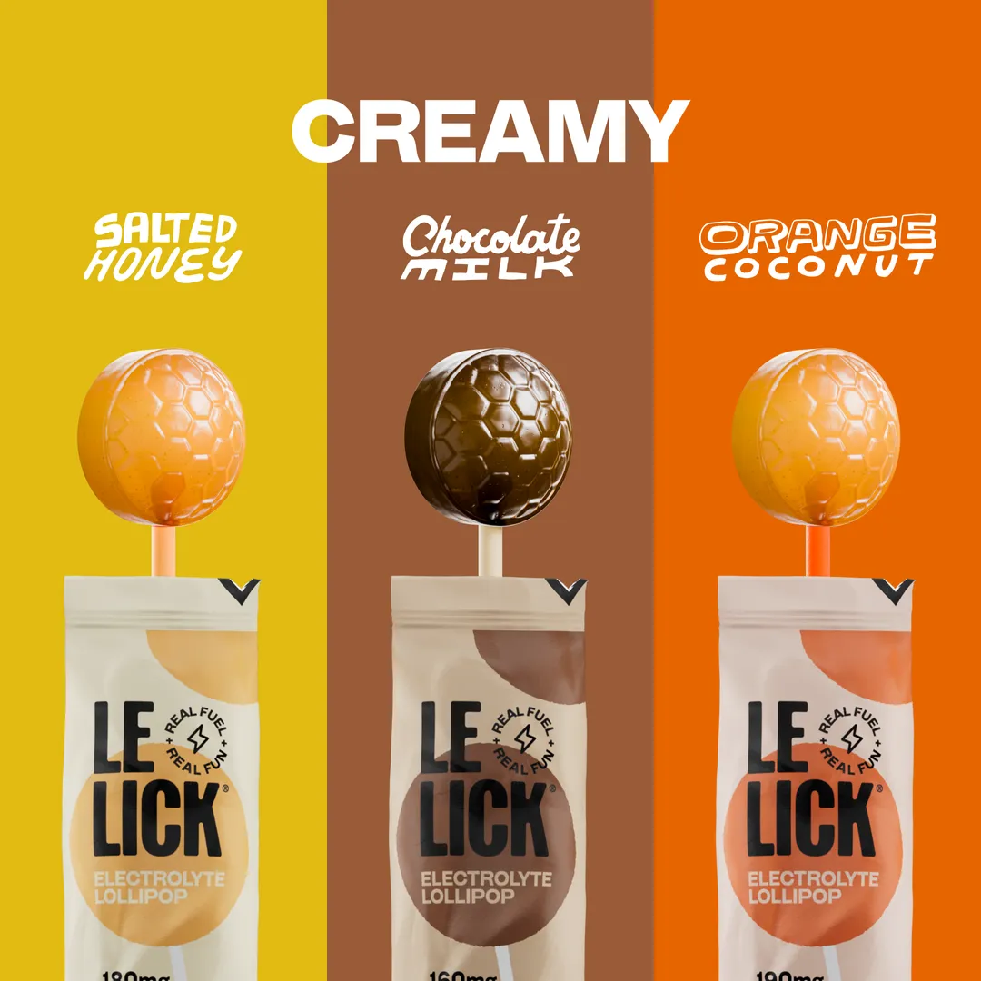 Electrolyte Lollipops, Creamy Variety Box, 30 Count USA Made