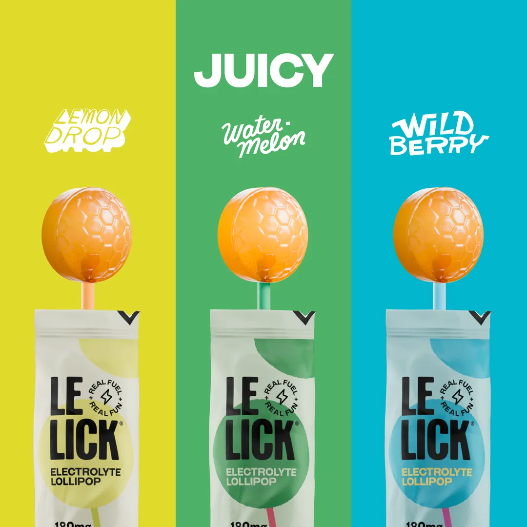 Electrolyte Lollipops, Juicy Variety Box, 30 Count USA Made