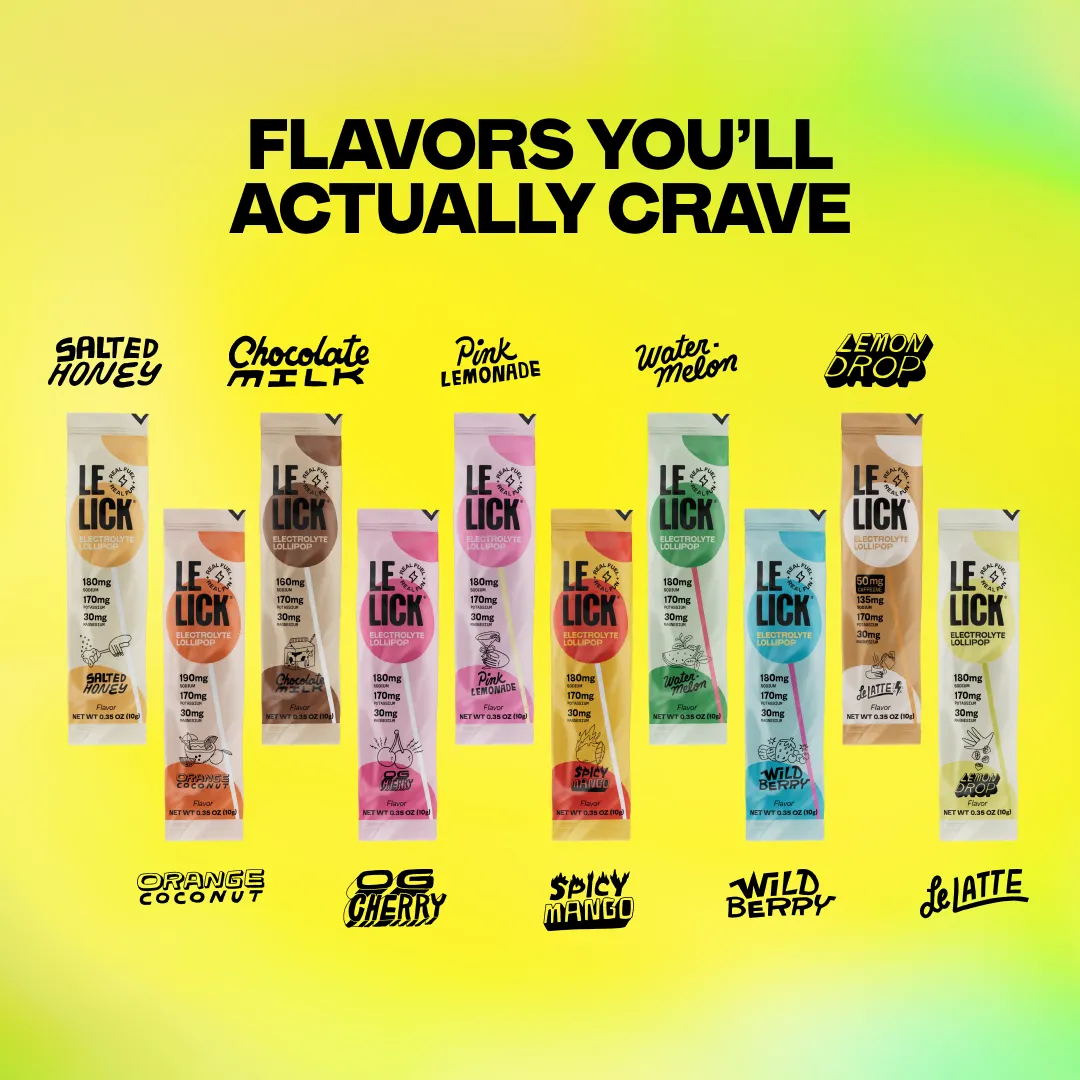 Electrolyte Lollipops, Creamy Variety Box, 30 Count USA Made