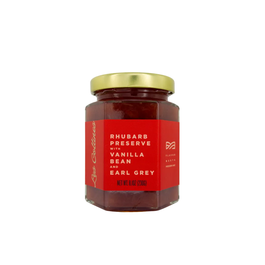 Rhubarb Preserve with Vanilla Bean & Earl Grey variant
